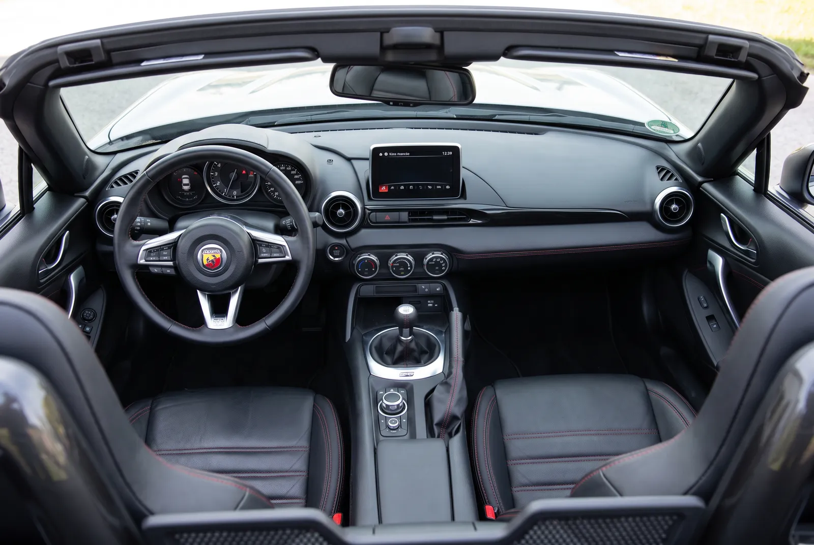 Interieur van een Abarth