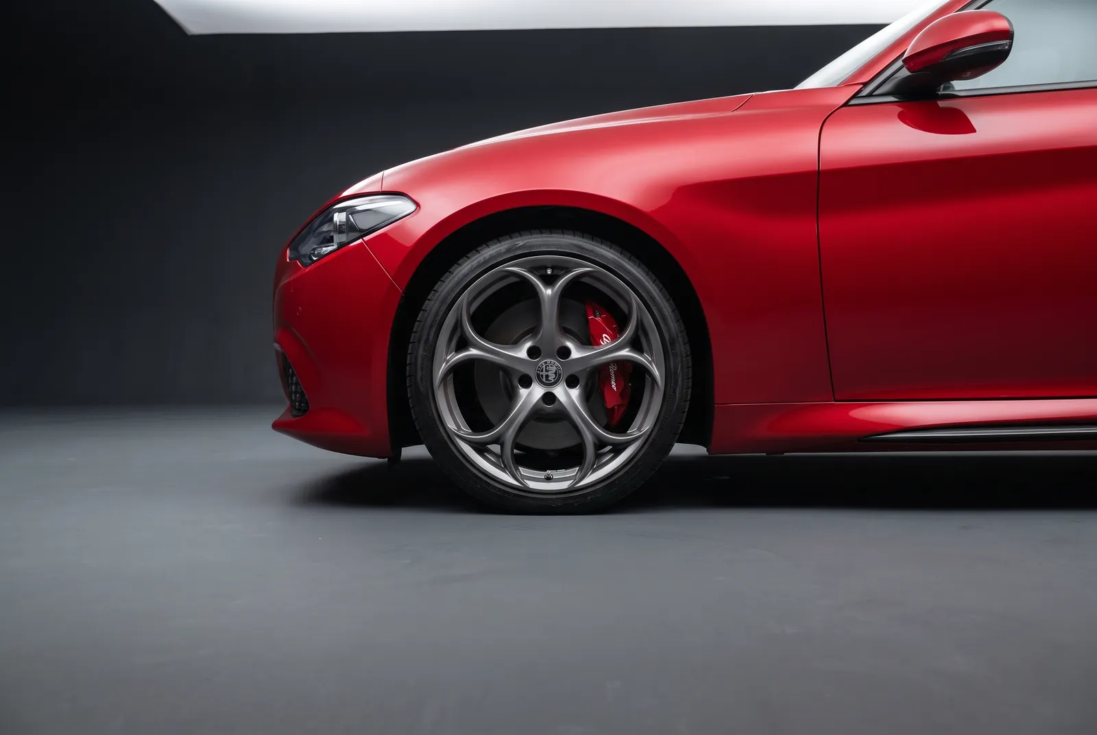Detail van een Alfa Romeo Giulia