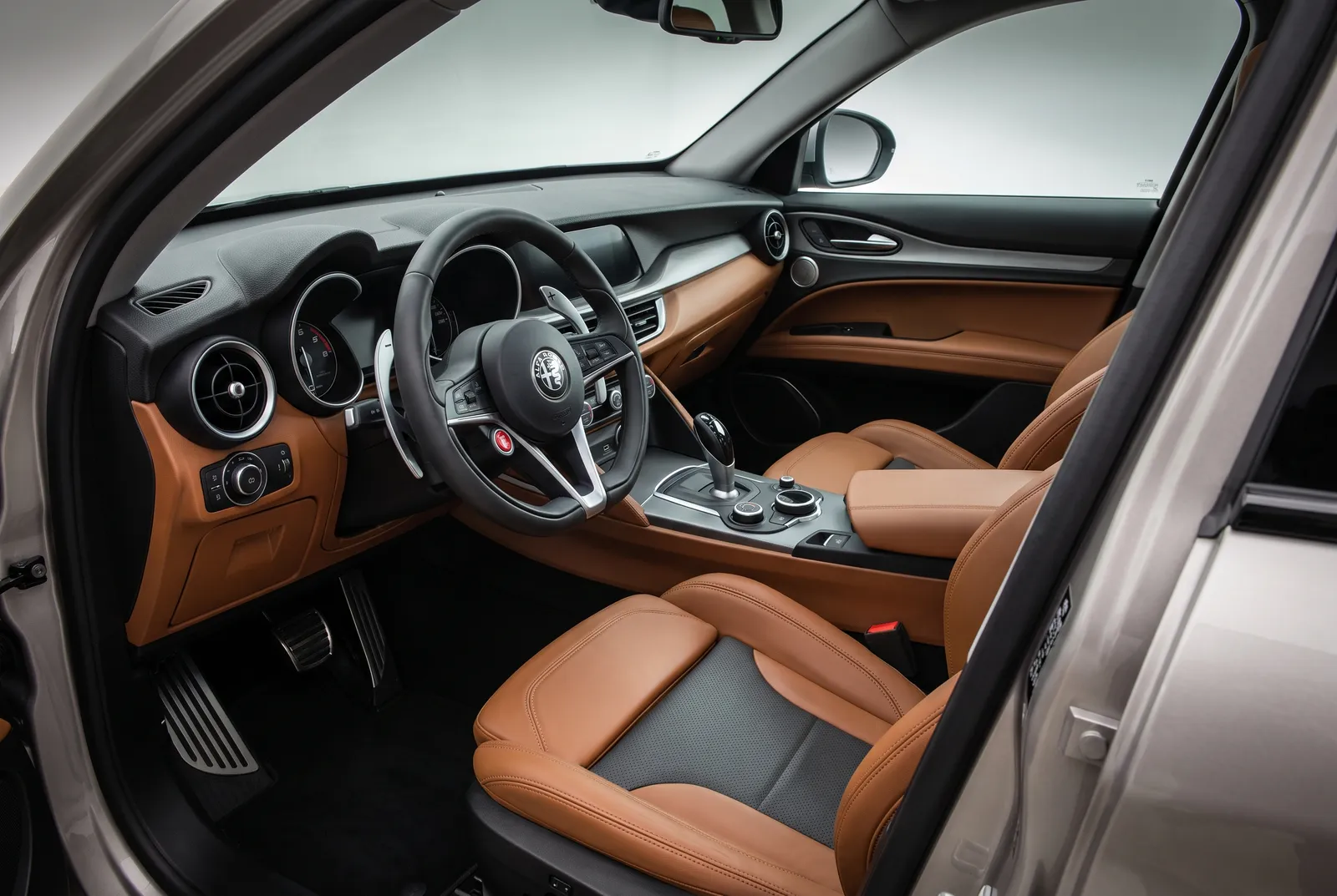 Interieur van een Alfa Romeo