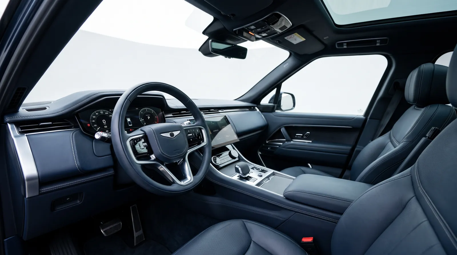 Interieur van een Aston Martin