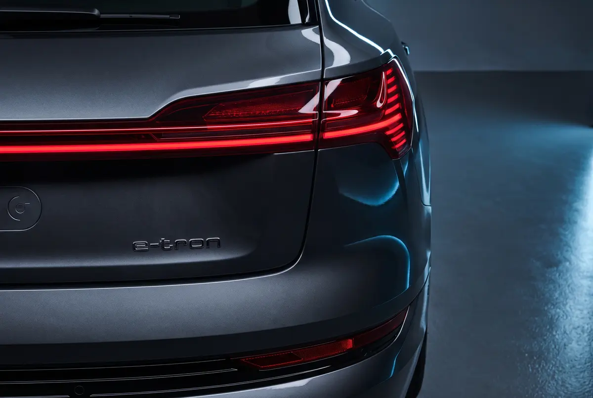 Detail van een Audi e-tron