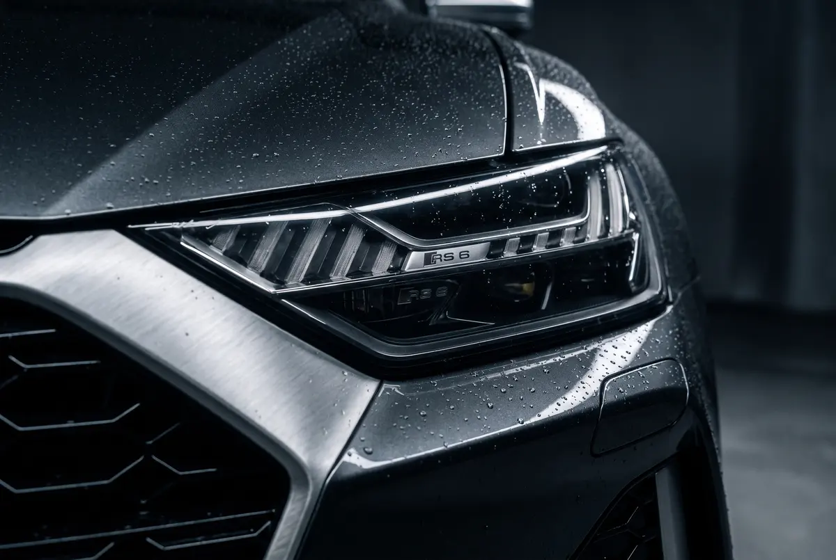 Detail van een Audi