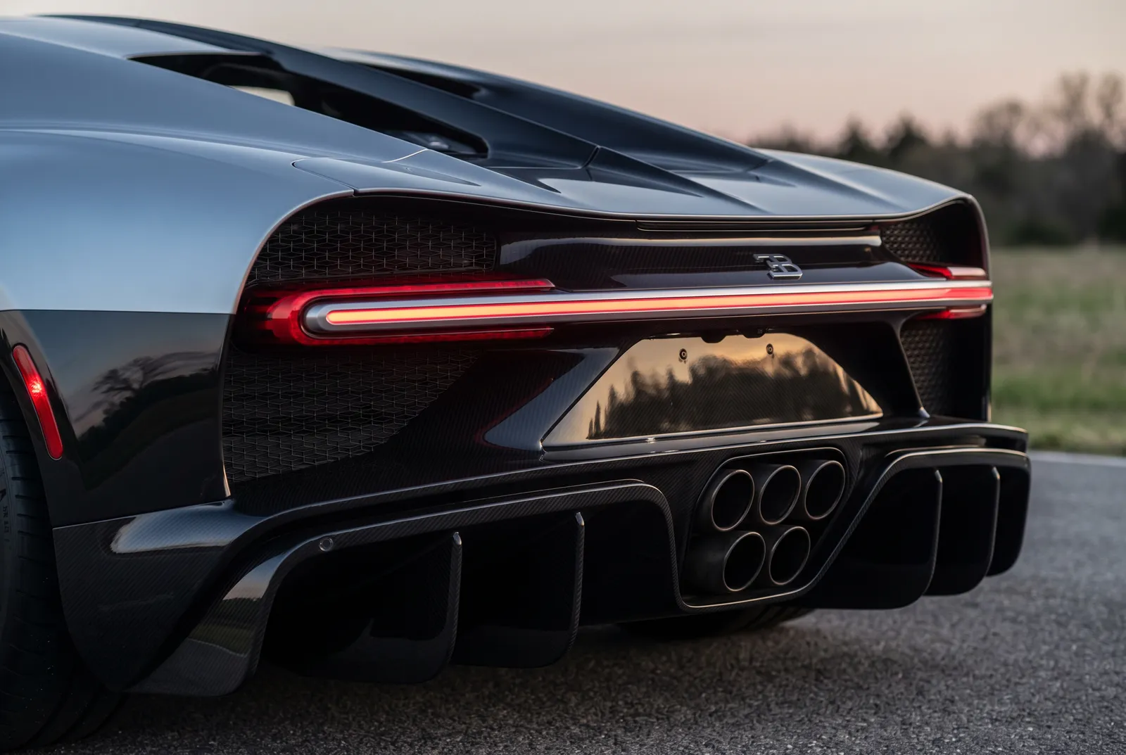 Detail van een Bugatti