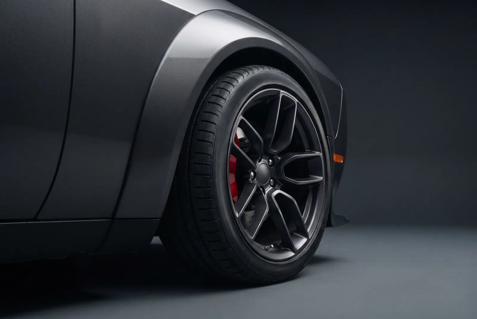Detail van een Dodge Charger