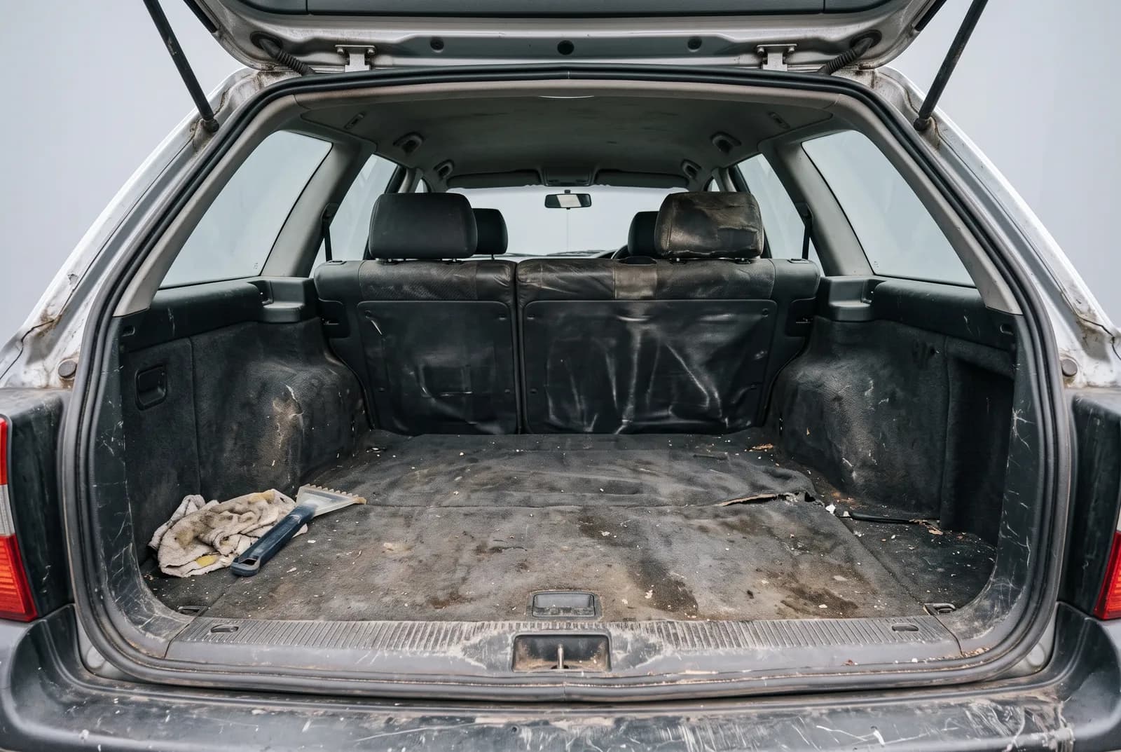 Detail van een Export auto Hoge kilometerstand