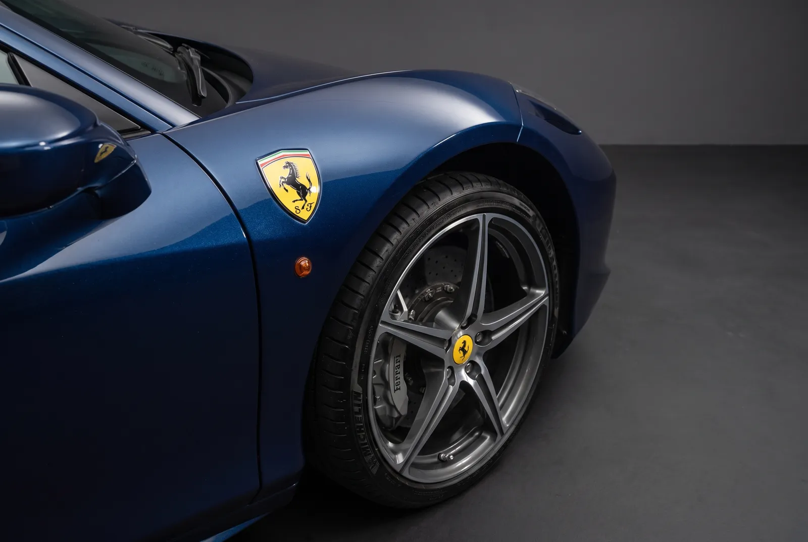 Detail van een Ferrari 458