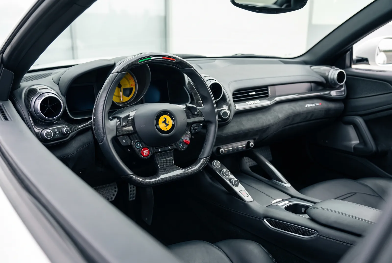 Interieur van een Ferrari