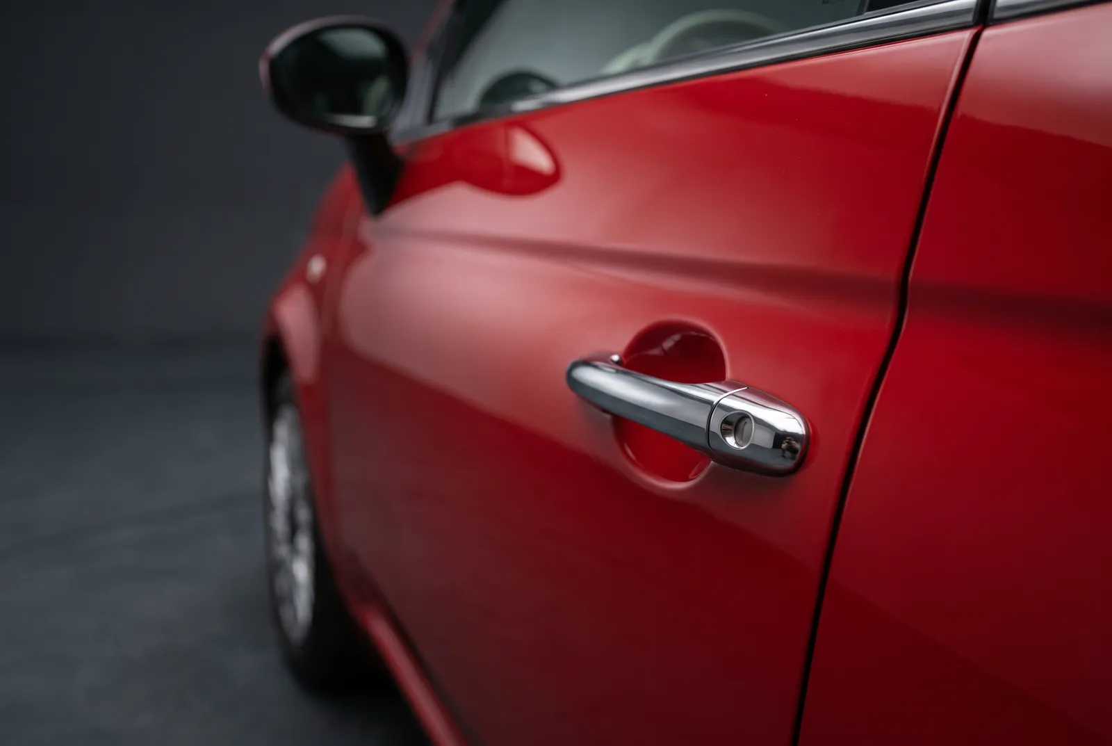 Detail van een Fiat 500