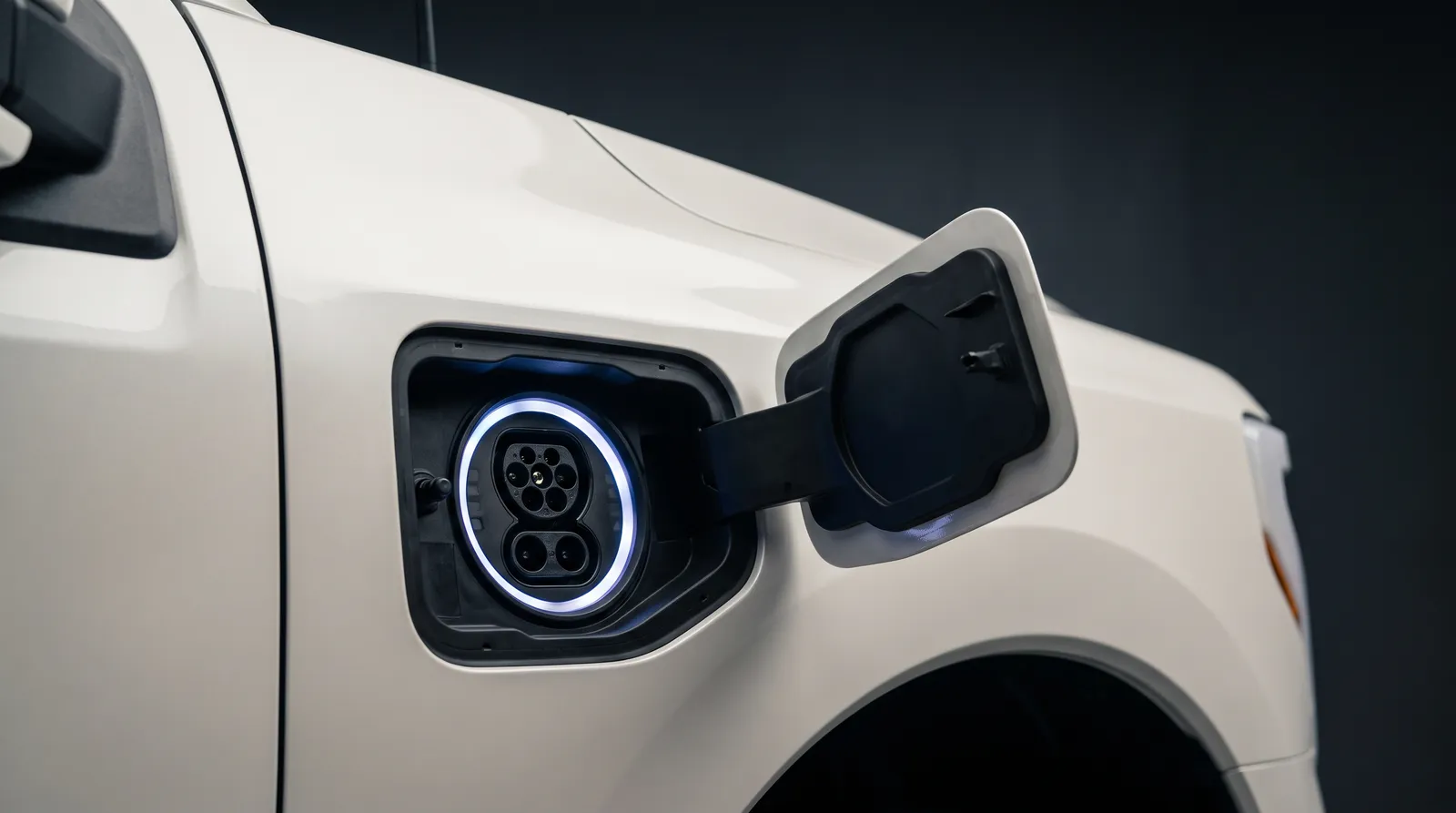 Detail van een Hummer EV