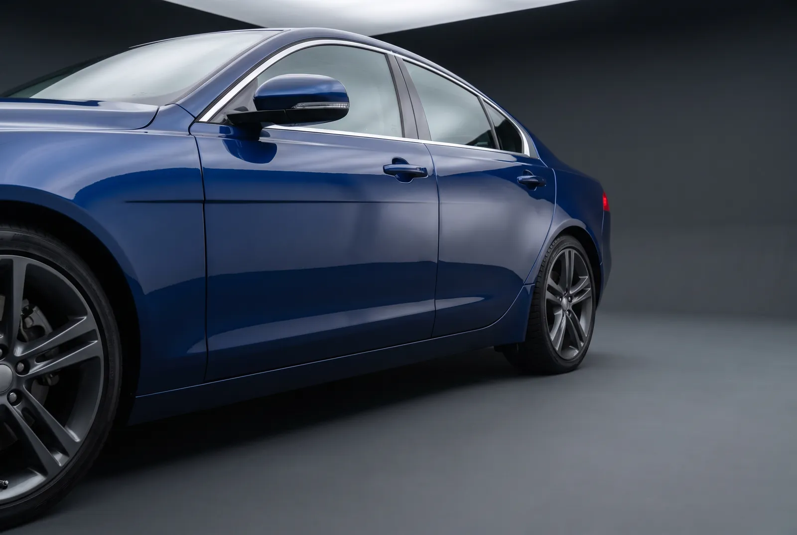 Detail van een Jaguar XE