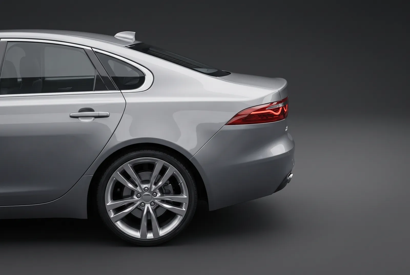 Detail van een Jaguar XF