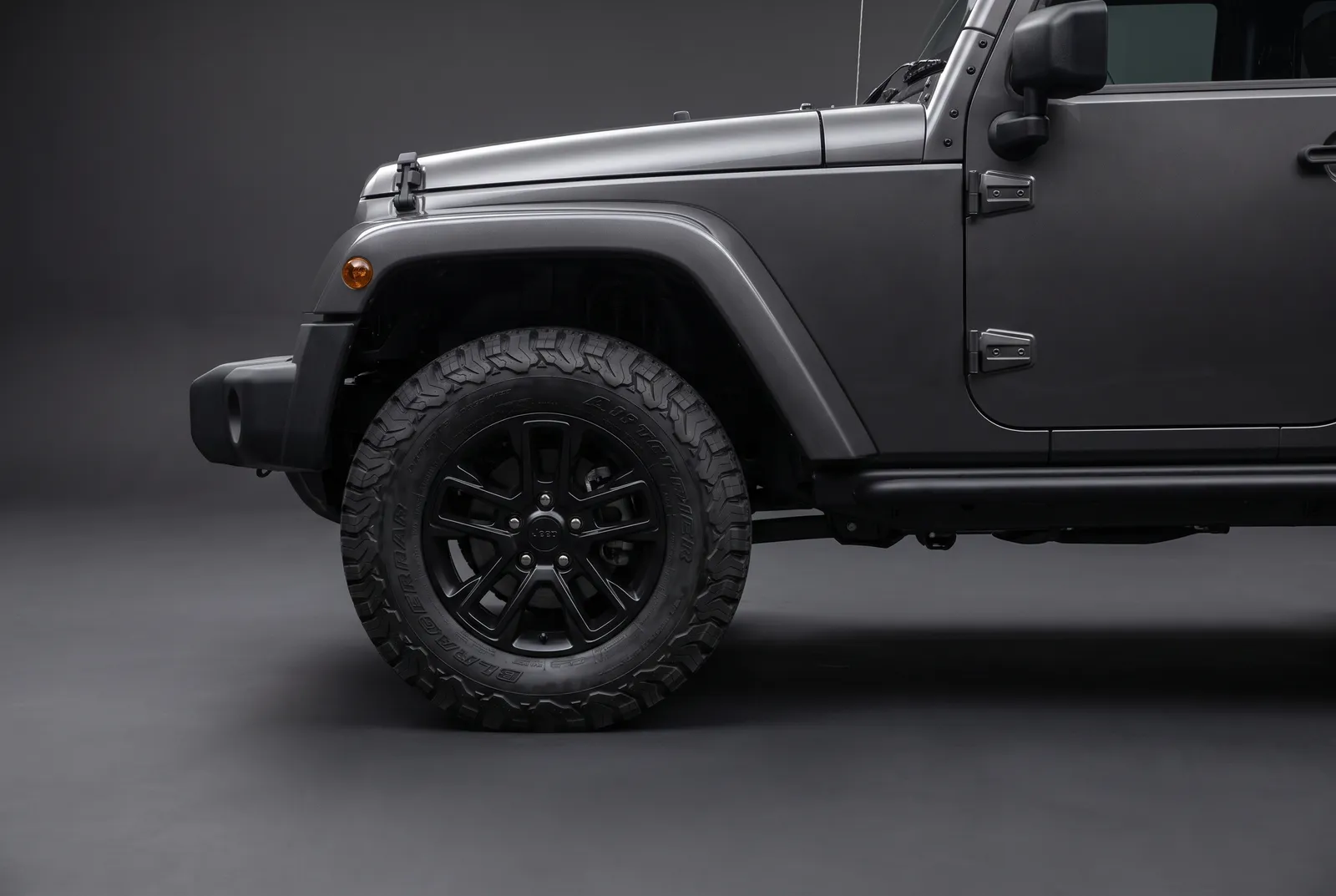 Detail van een Jeep Wrangler