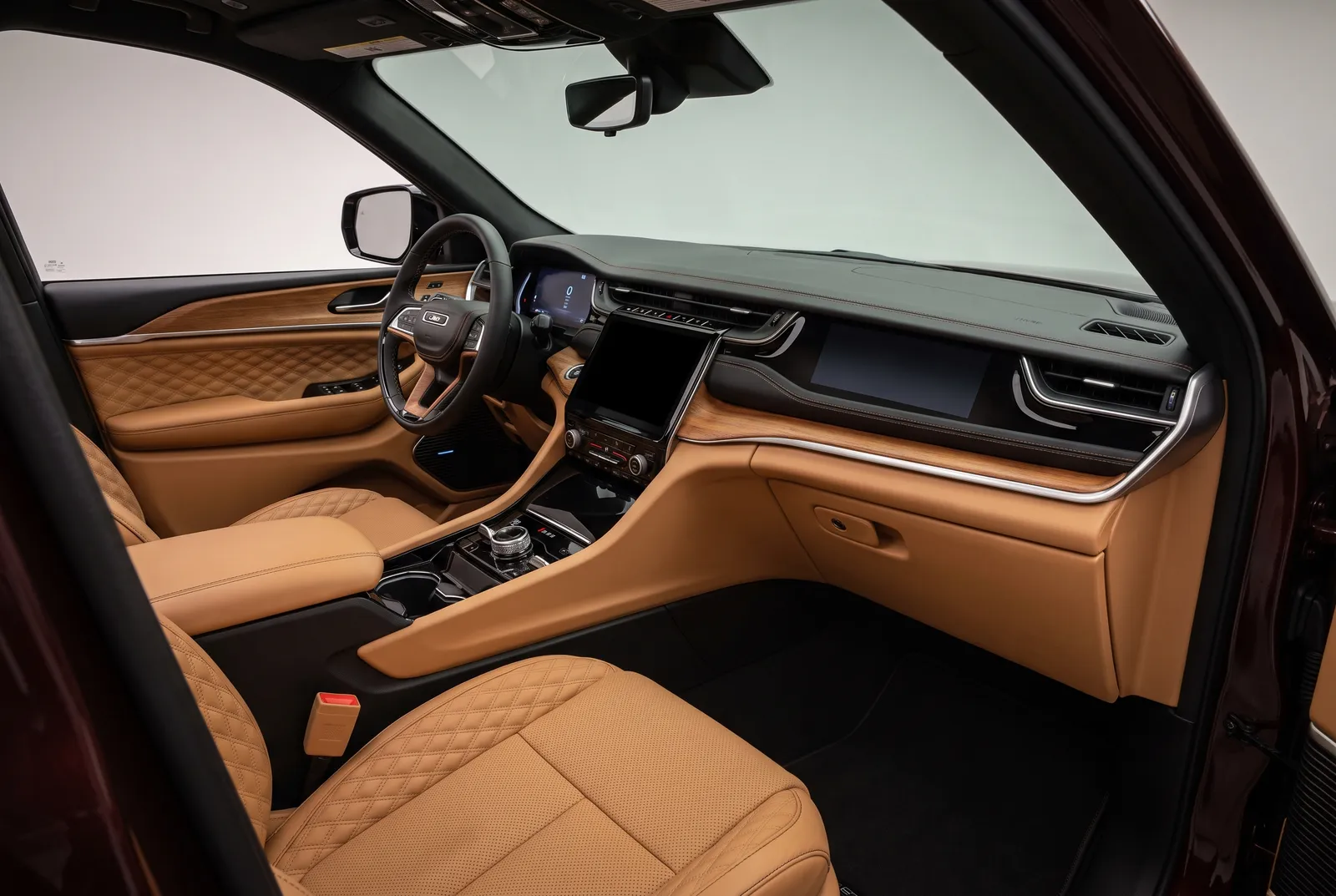 Interieur van een Jeep