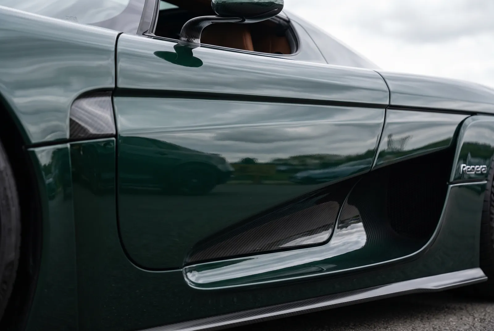 Detail van een Koenigsegg Regera