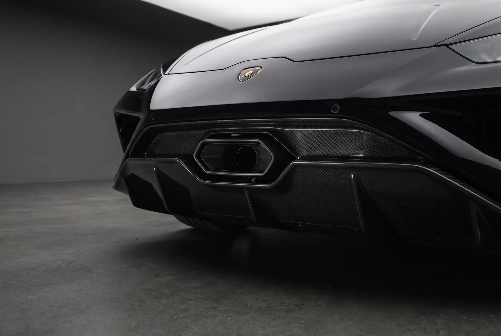 Detail van een Lamborghini Huracan