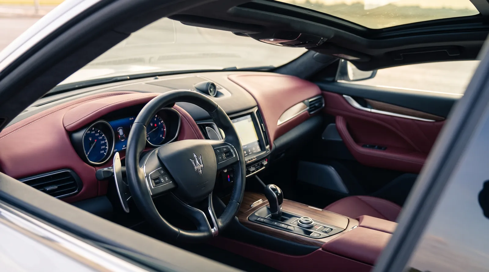 Interieur van een Maserati