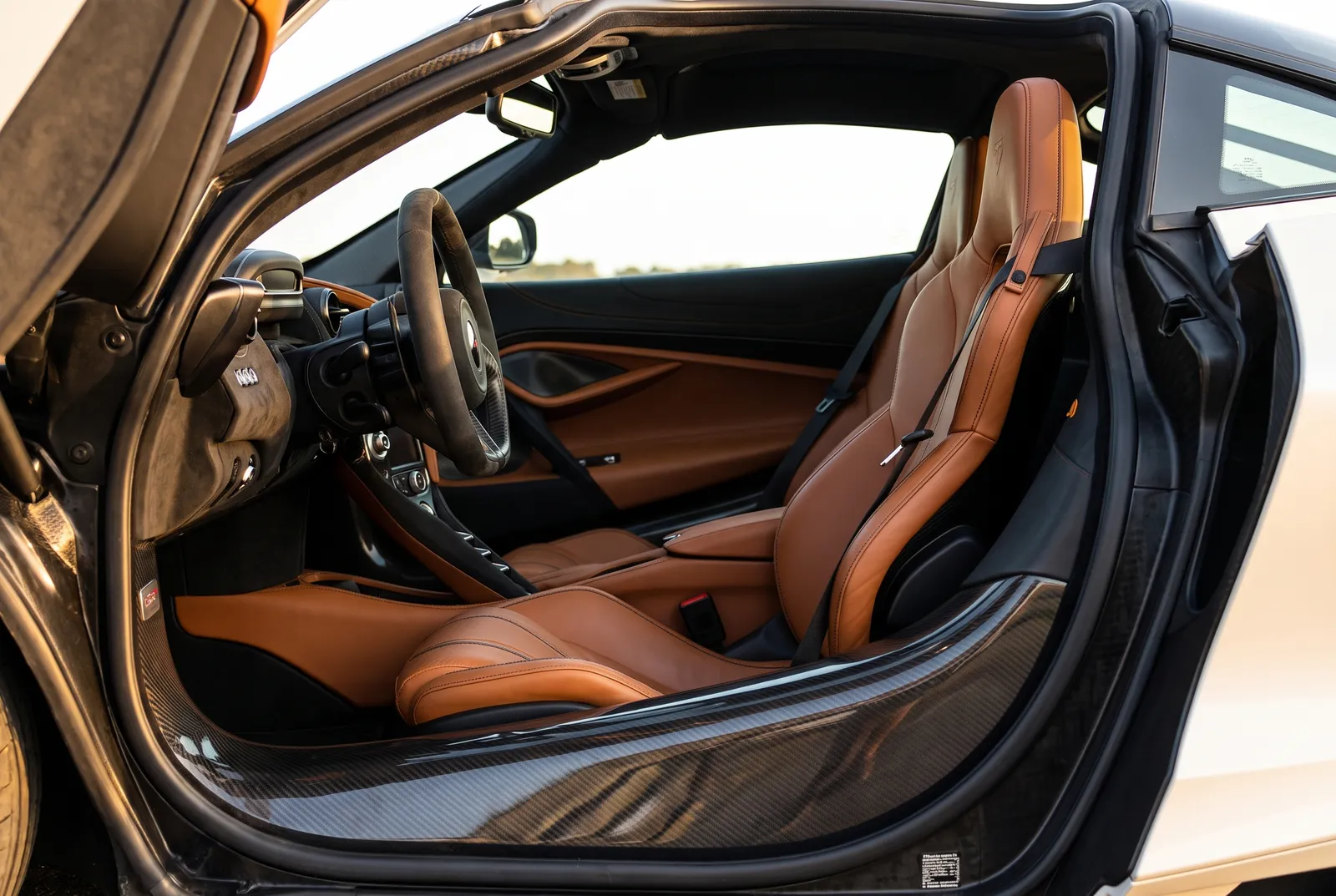 Interieur van een McLaren