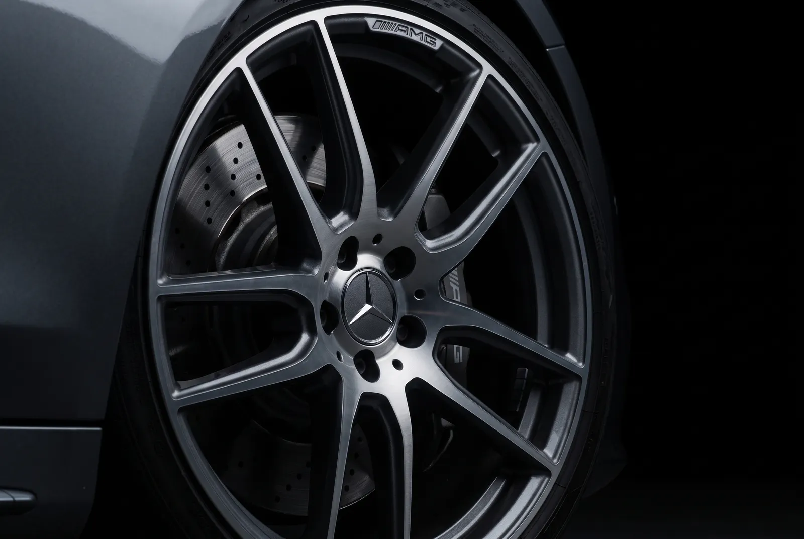 Detail van een Mercedes-Benz
