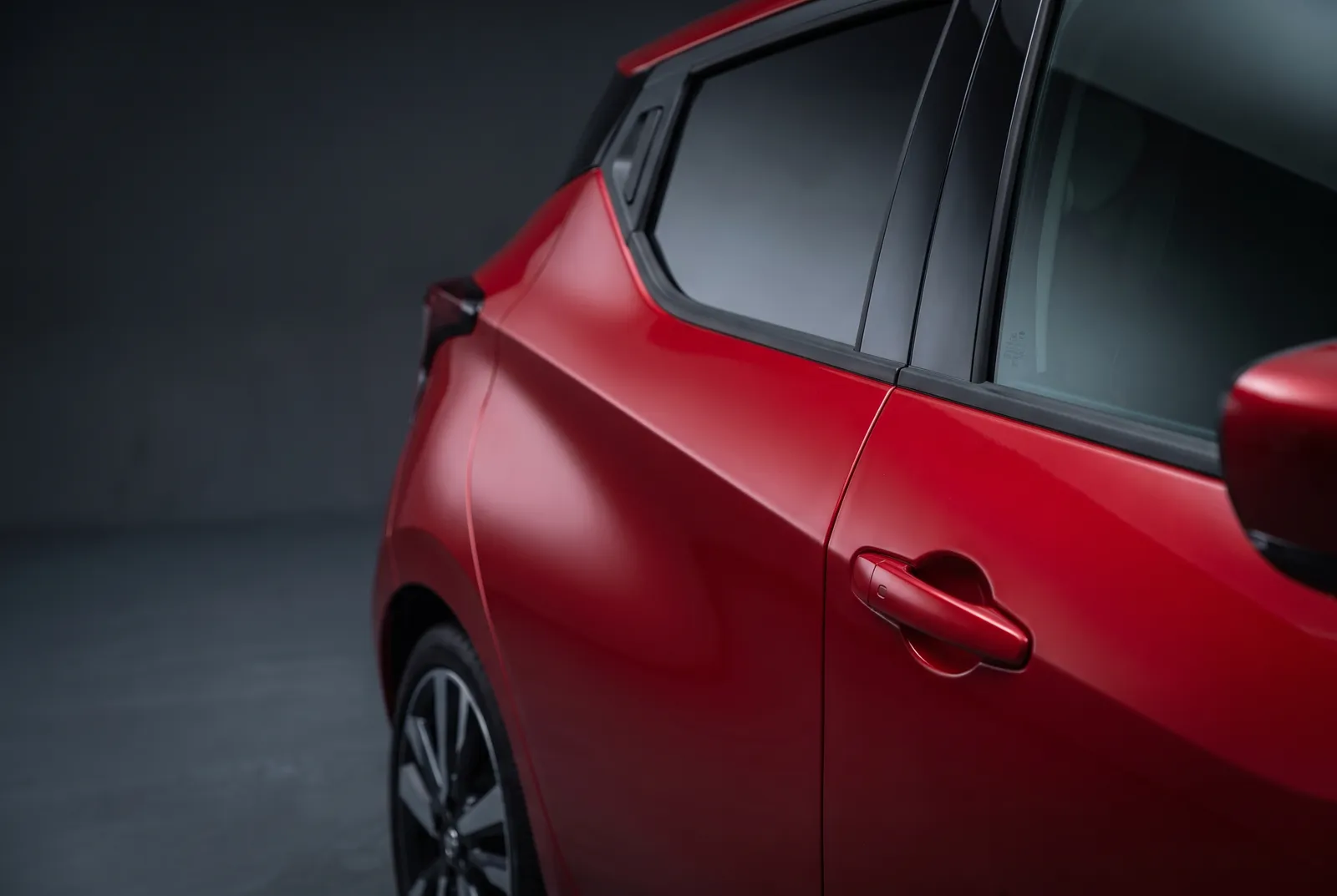 Detail van een Nissan Micra