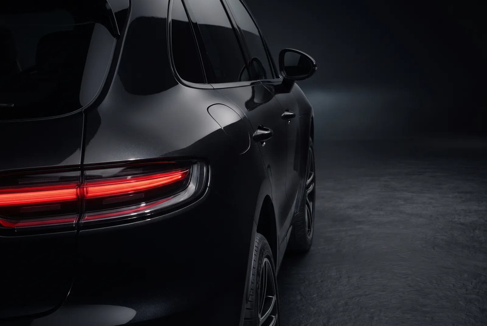 Detail van een Porsche Macan