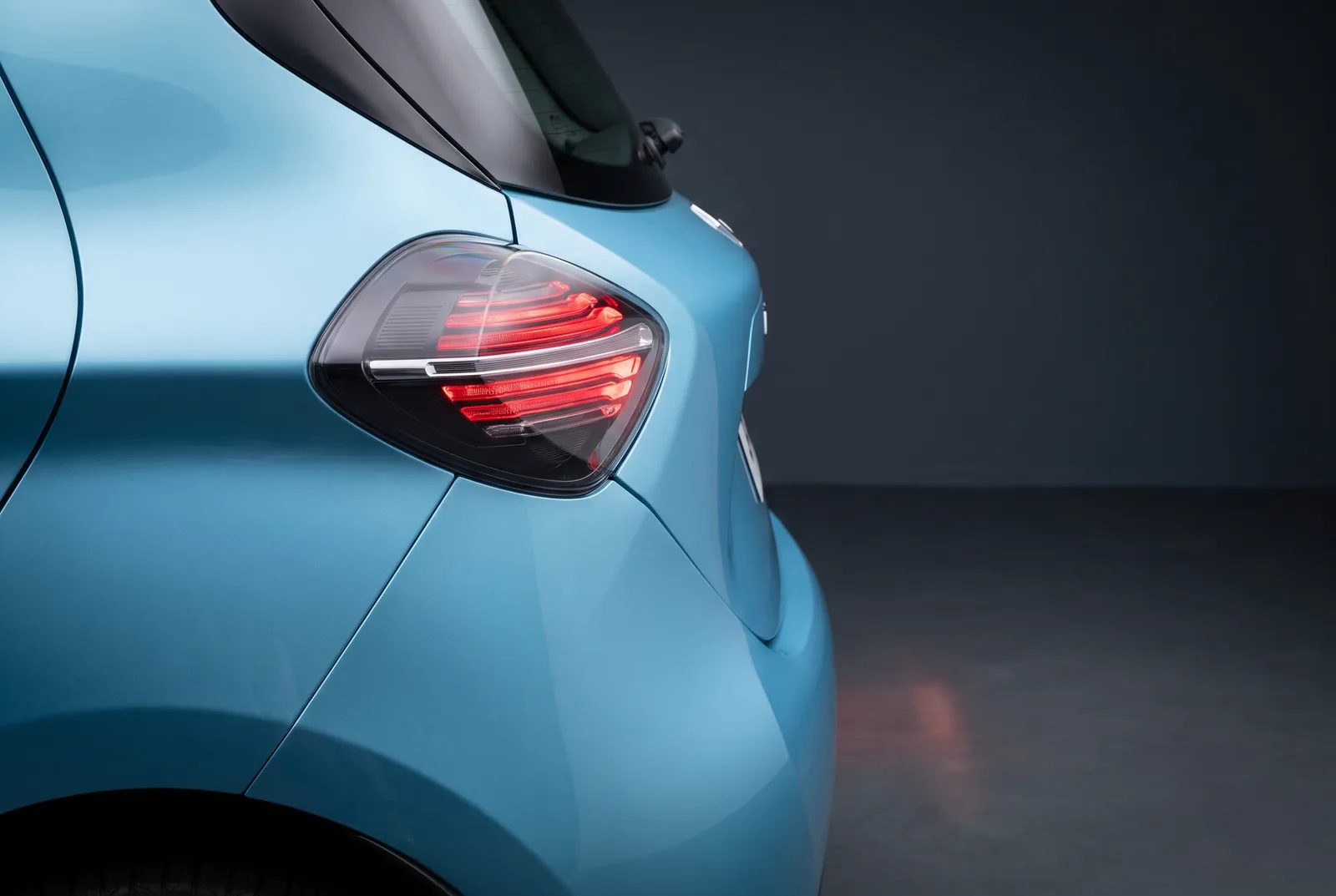 Detail van een Renault Zoe