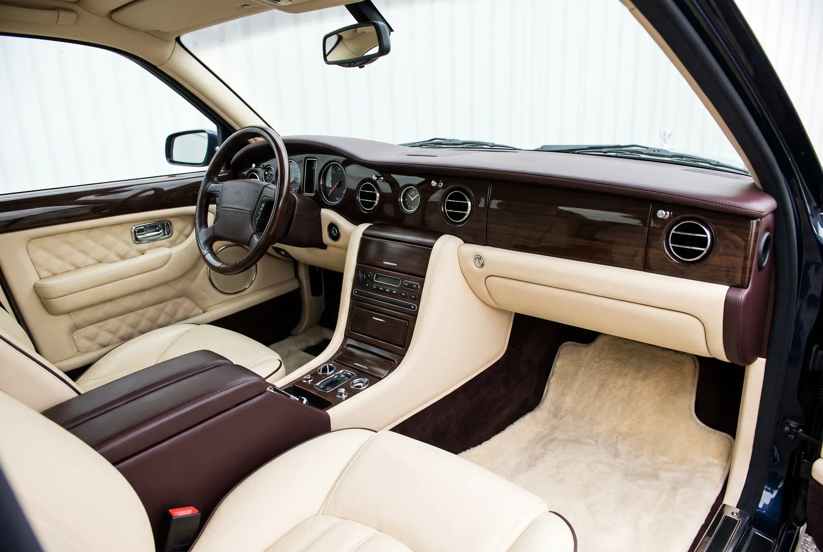 Interieur van een Rolls-Royce