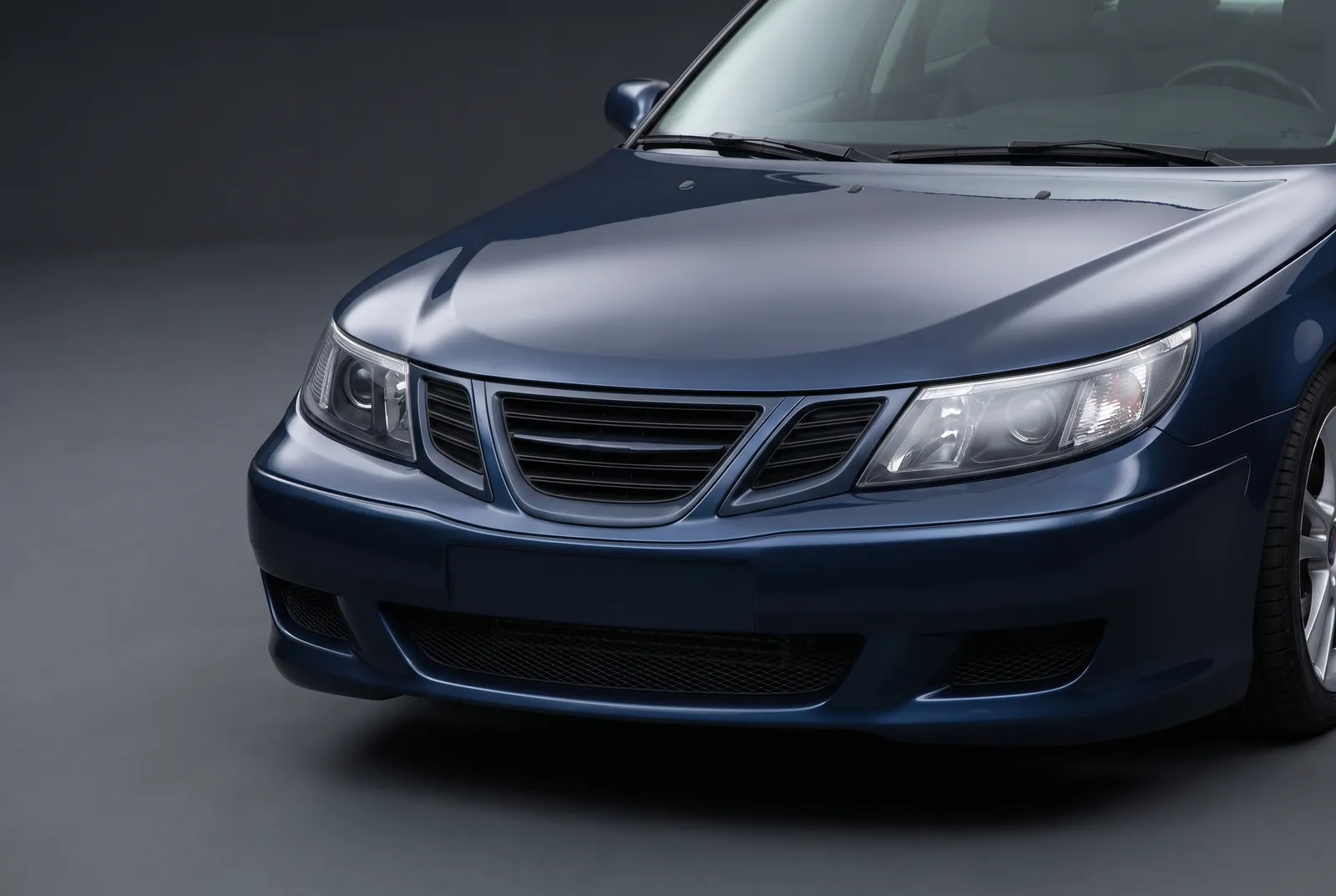 Detail van een Saab 9-3
