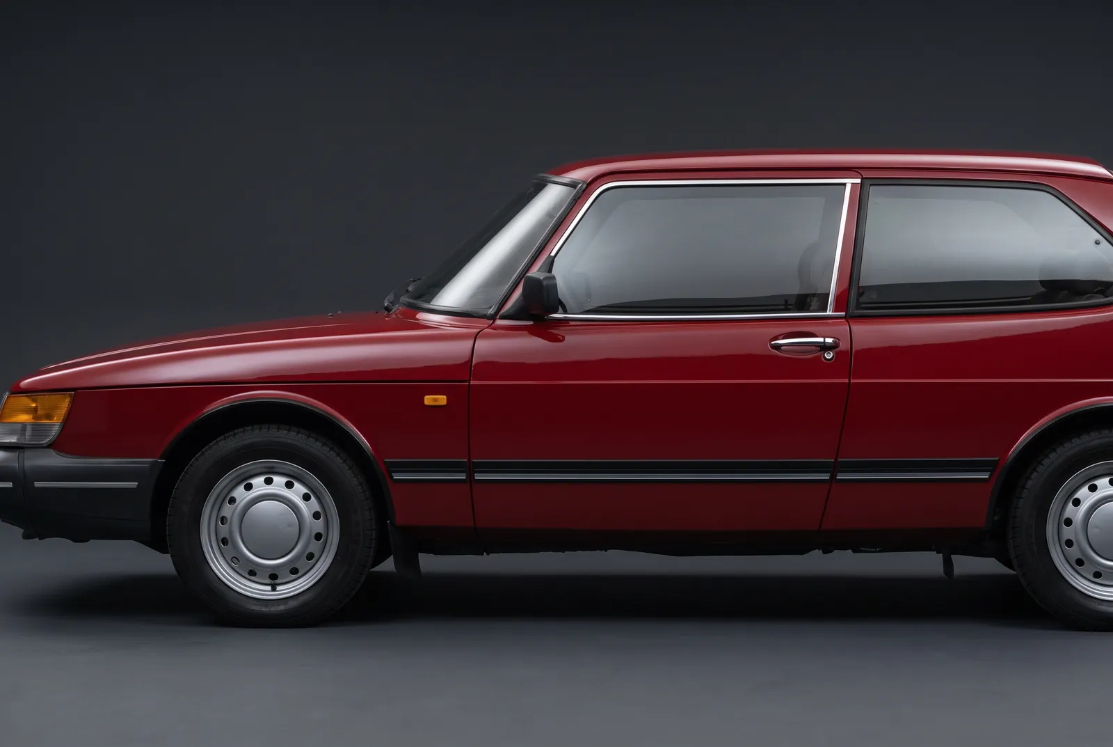 Detail van een Saab 900 klassiek