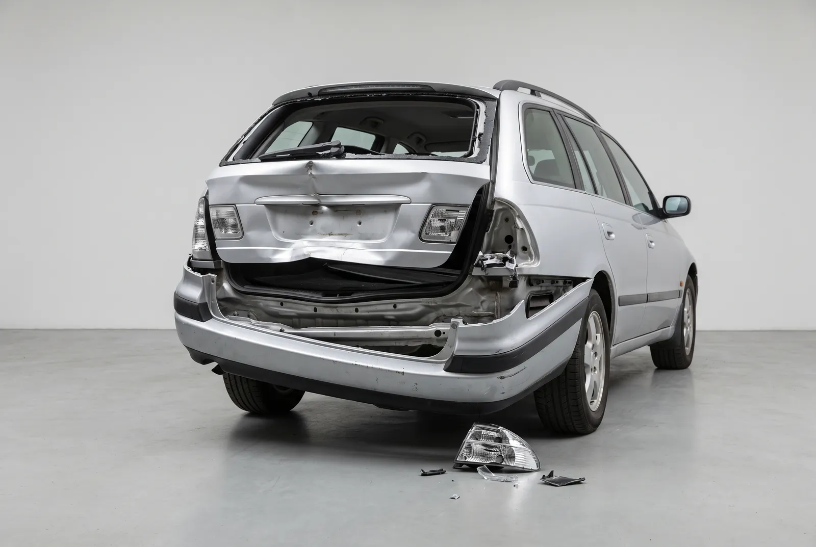 Detail van een Schade auto Total loss