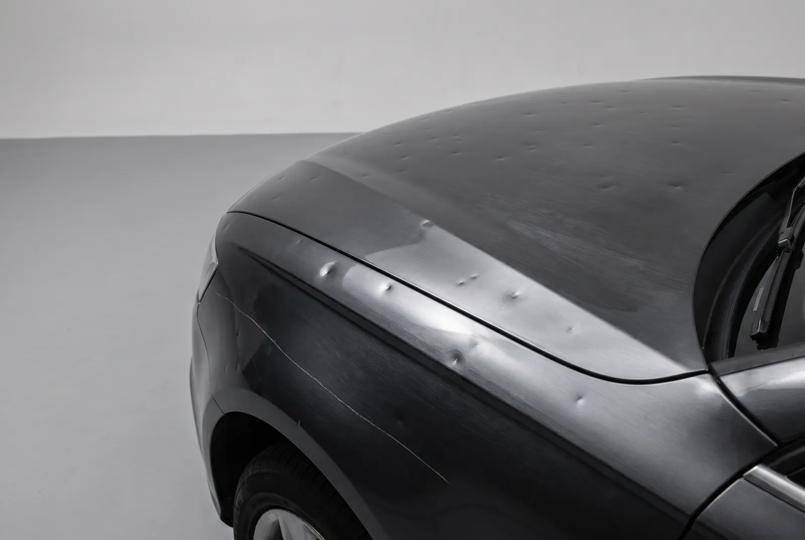 Detail van een Schade auto