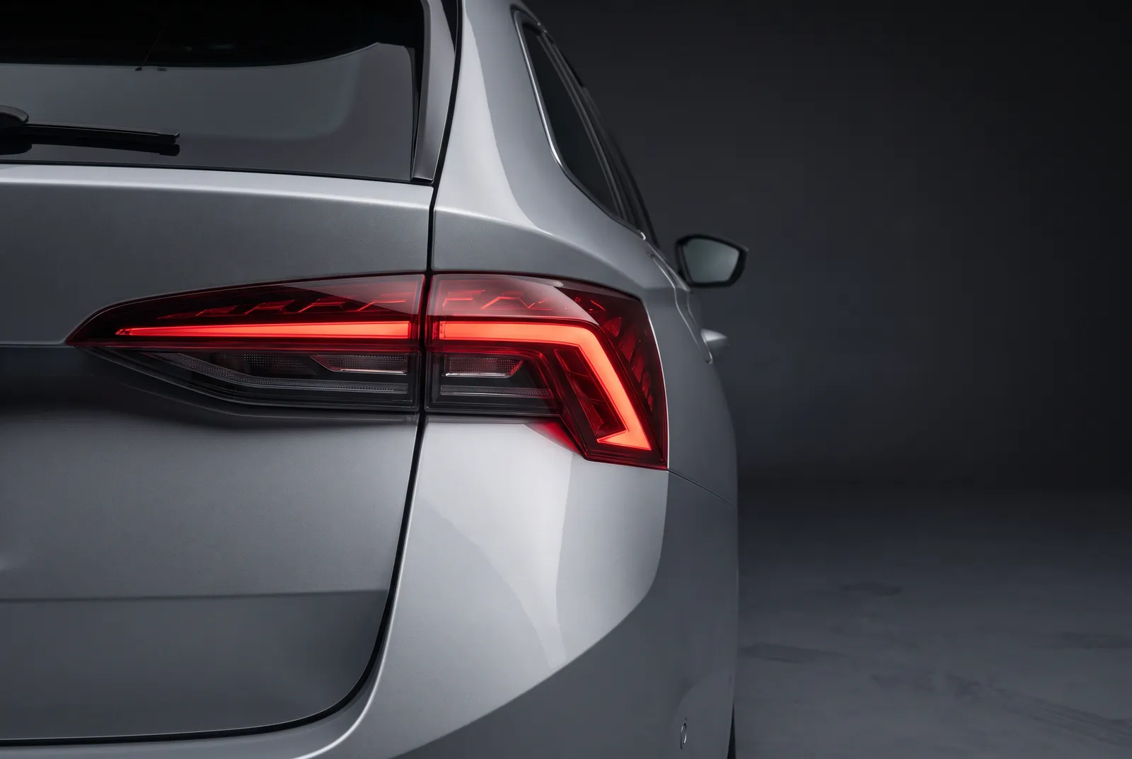 Detail van een Skoda Octavia