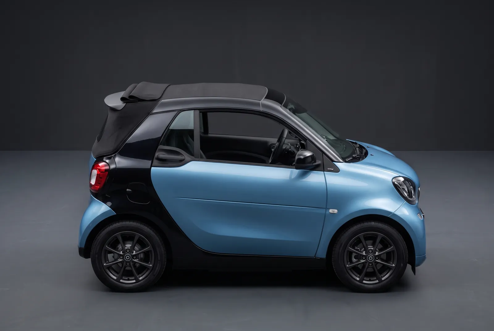 Detail van een Smart Cabrio