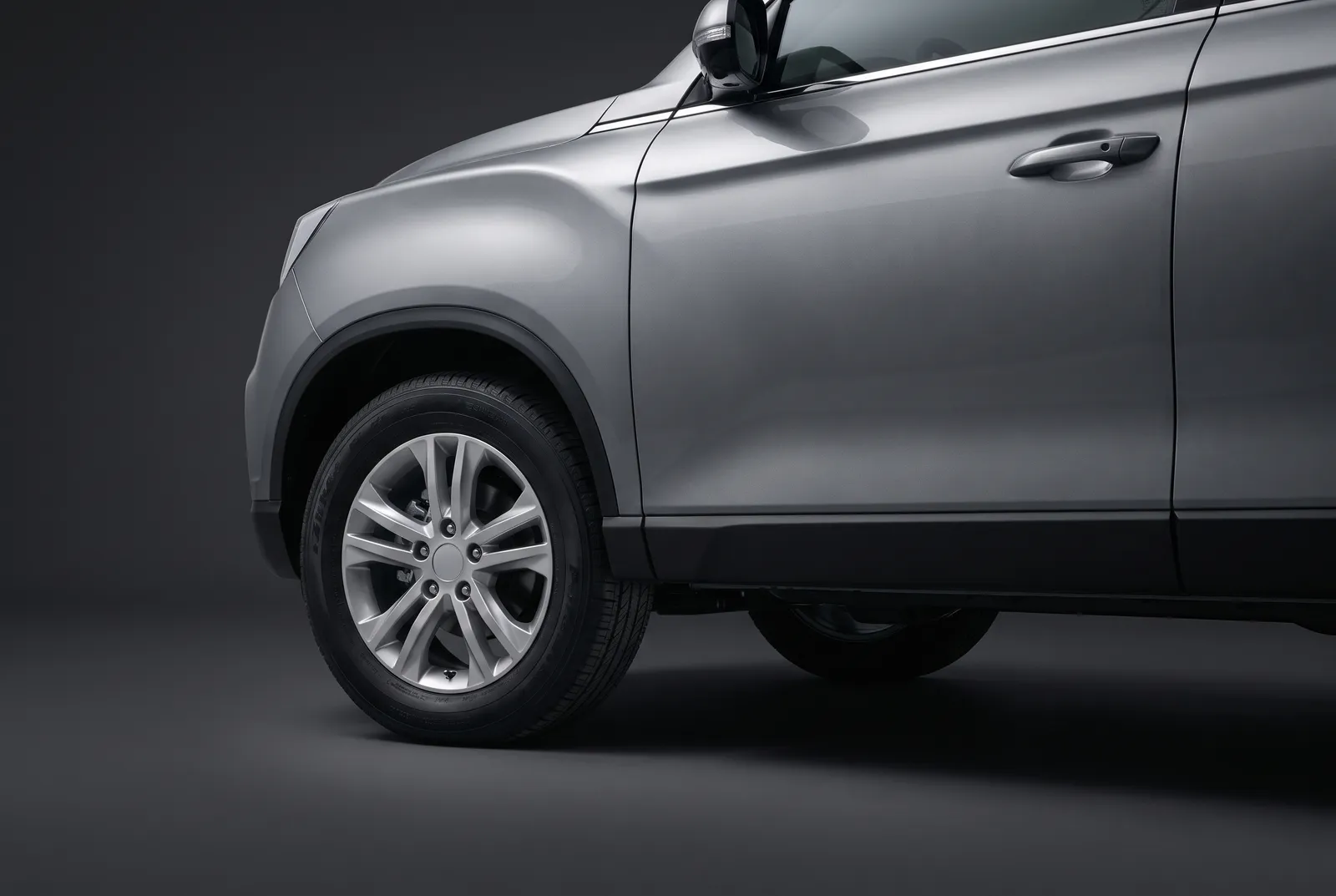 Detail van een Ssangyong