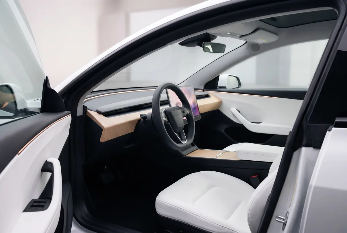 Interieur van een Tesla