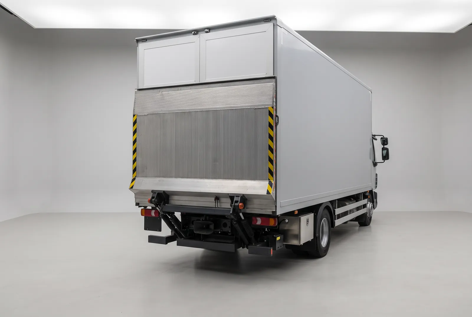 Detail van een Vrachtwagen Bakwagen