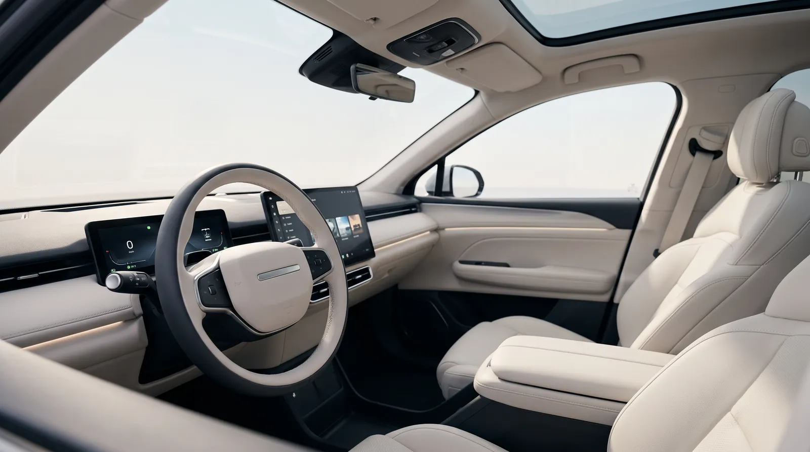 Interieur van een Xpeng